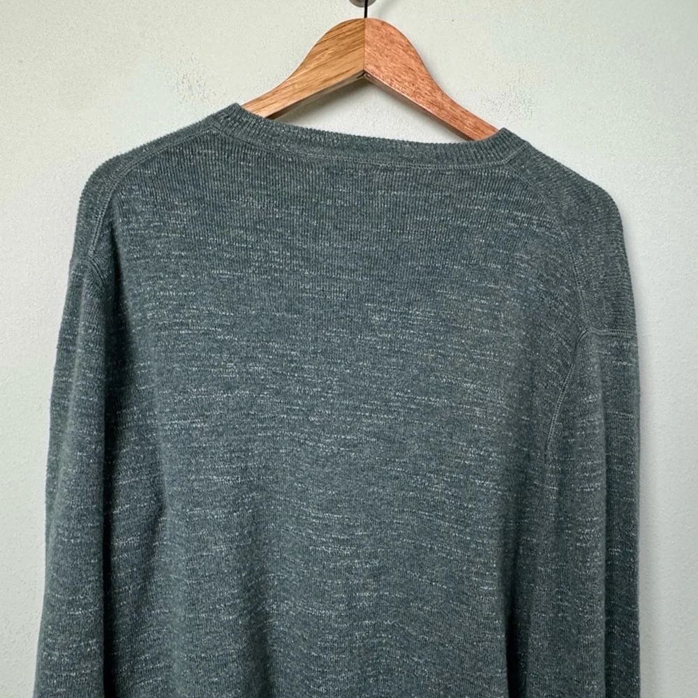 J. Crew Rugged Cotton Sweater STYLE #AR547 Green Size‎ Large